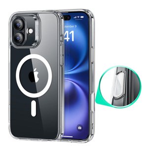 ESR – Classic Hybrid HaloLock puzdro pre iPhone 16 – priehľadné KF2349019