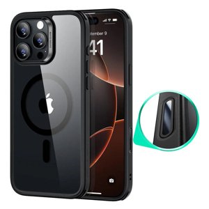 ESR – Classic Hybrid HaloLock puzdro pre iPhone 16 Pro – priehľadné čierne KF2349024