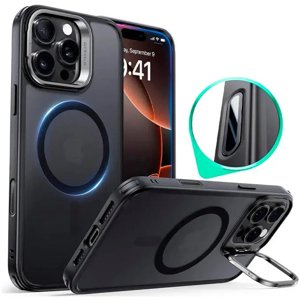 ESR – Classic Hybrid HaloLock puzdro so stojanom pre iPhone 16 Pro Max – matné čierne KF2349037