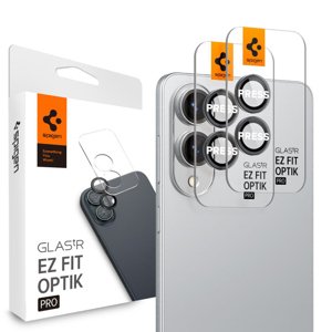 Spigen – Optik.tR EZ Fit Pro ochranné sklo na kameru (2 ks) pre Samsung Galaxy S25 Edge – čierne KF2349197