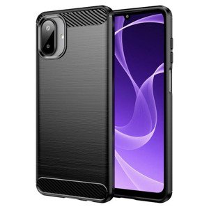 Techsuit - Carbon Silicone kryt pre Samsung Galaxy A07 4G - čierny KF2349913