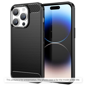 Techsuit - Carbon Silicone kryt pre Samsung Galaxy A17 5G - čierny KF2349914