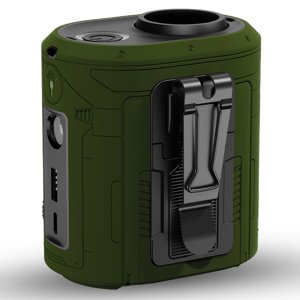 Techsuit – Premium Portable Mini Fan prenosný mini ventilátor s powerbankou, dobíjací, 5 rýchlostí vetra, pripevnenie na opasok, 5000 mAh – zelený KF…