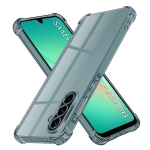 Techsuit - Shockproof Clear Silicone obal pre Samsung Galaxy A26 5G - dymovo čierny KF2351353