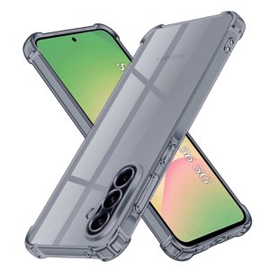 Techsuit - Shockproof Clear Silicone obal pre Samsung Galaxy A56 5G - dymovo čierny KF2351354