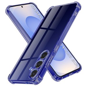 Techsuit - Shockproof Clear Silicone obal pre Samsung Galaxy S25 - dymovo čierny KF2351389