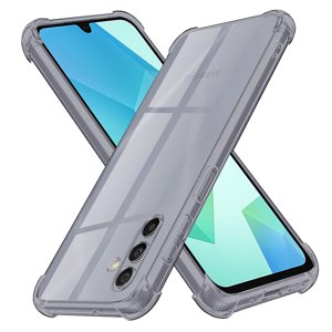 Techsuit - Shockproof Clear Silicone obal pre Samsung Galaxy A16 4G / A16 5G - dymovo čierny KF2351419