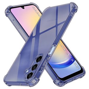 Techsuit - Shockproof Clear Silicone obal pre Samsung Galaxy A25 5G - dymovo čierny KF2351464