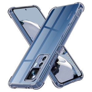 Techsuit - Shockproof Clear Silicone - Xiaomi 12T / 12T Pro - Smoke Black KF2351545