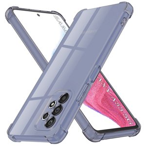 Techsuit - Shockproof Clear Silicone obal pre Samsung Galaxy A53 5G - dymovo čierny KF2351586