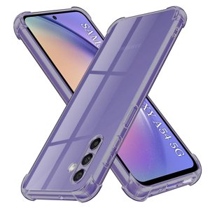 Techsuit - Shockproof Clear Silicone obal pre Samsung Galaxy A54 - dymovo čierny KF2351589
