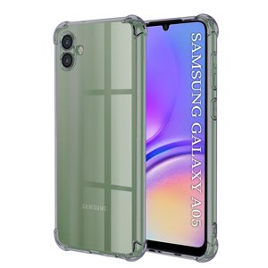 Techsuit - Shockproof Clear Silicone obal pre Samsung Galaxy A05 - dymovo čierny KF2351593