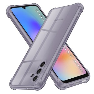 Techsuit - Shockproof Clear Silicone obal pre Samsung Galaxy A05s - dymovo čierny KF2351594