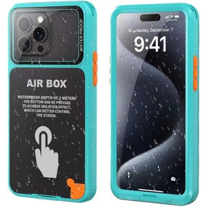 ShellBox - AirBox Waterproof IP68 Case (6.1 inch) - iPhone 12/12 Pro/13/13 Pro/14/14 pro/15/15 Pro/16 - Blue KF2351709
