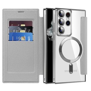 Techsuit - SmartMag Book Case - Samsung Galaxy S22 Ultra 5G - Gray KF2351928