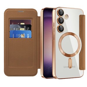Techsuit - SmartMag Book Case - Samsung Galaxy S23 Plus - Brown KF2351940