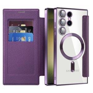 Techsuit - SmartMag Book Case - Samsung Galaxy S23 Ultra - Purple KF2351953