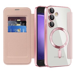 Techsuit - SmartMag Book Case - Samsung Galaxy S23 FE - Pink KF2351955