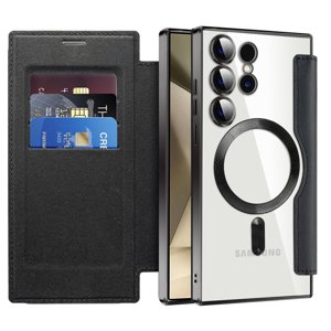 Techsuit - SmartMag Book Case - Samsung Galaxy S24 Ultra - Black KF2351986