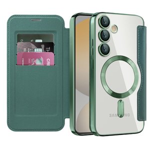 Techsuit - SmartMag Book Case - Samsung Galaxy S24 FE - Green KF2352029