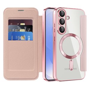 Techsuit - SmartMag Book Case - Samsung Galaxy S25 Plus - Pink KF2352059