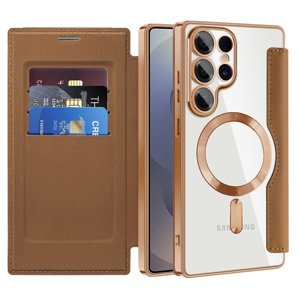 Techsuit - SmartMag Book Case - Samsung Galaxy S25 Ultra - Brown KF2352068