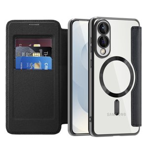 Techsuit - SmartMag Book Case - Samsung Galaxy S25 Edge - Black KF2352098