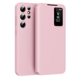 Techsuit - SmartView Series obal pre Samsung Galaxy S22 Ultra 5G - ružový KF2352149