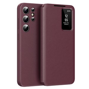 Techsuit - SmartView Series obal pre Samsung Galaxy S23 Ultra - červený KF2352175
