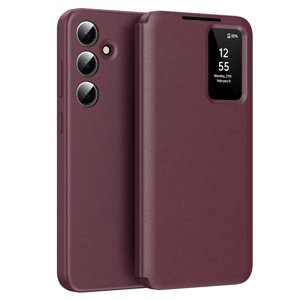 Techsuit - SmartView Series obal pre Samsung Galaxy S24 FE - červený KF2352223