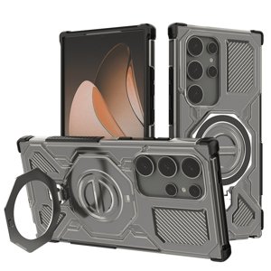 Techsuit - Carbon Shield PRO ochranný obal na Samsung Galaxy S24 Ultra - dymovo čierny KF2352737