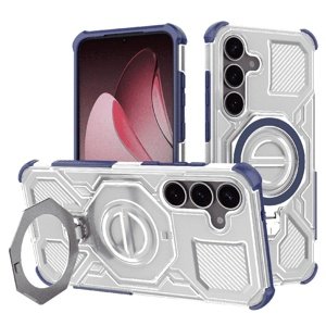 Techsuit - Carbon Shield PRO ochranný obal na Samsung Galaxy S25 Plus - modrý priehľadný KF2352748