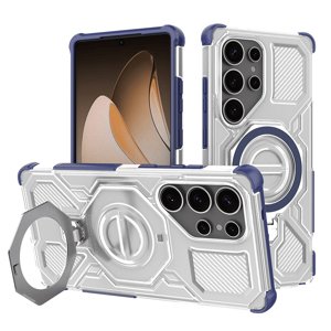 Techsuit - Carbon Shield PRO ochranný obal na Samsung Galaxy S25 Ultra - modrý priehľadný KF2352754