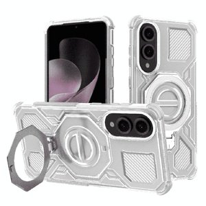 Techsuit - Carbon Shield PRO ochranný obal na Samsung Galaxy S25 Edge - biely priehľadný KF2352758