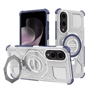 Techsuit - Carbon Shield PRO ochranný obal na Samsung Galaxy S25 Edge - modrý priehľadný KF2352760