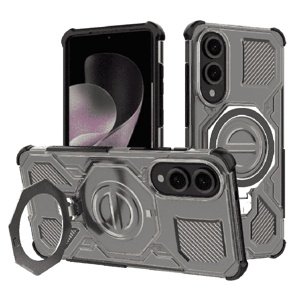 Techsuit - Carbon Shield PRO ochranný obal na Samsung Galaxy S25 Edge - dymovo čierny KF2352761
