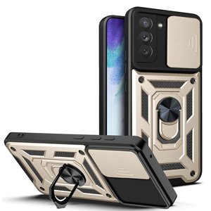 Techsuit - CamShield Series kryt pre Samsung Galaxy S21 FE 5G - zlatý KF2352901