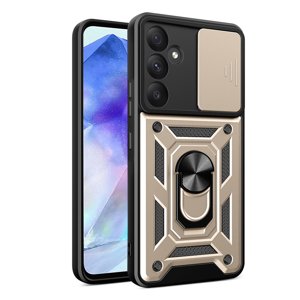 Techsuit - CamShield Series kryt pre Samsung Galaxy A55 5G - zlatý KF2352906