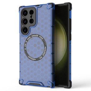 Techsuit - HoneyComb Shield MagSafe ochranný obal na Samsung Galaxy S24 Ultra - modrý KF2352932
