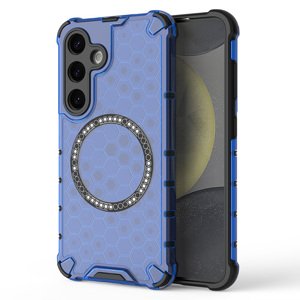Techsuit - HoneyComb Shield MagSafe ochranný obal na Samsung Galaxy S24 - modrý KF2352934