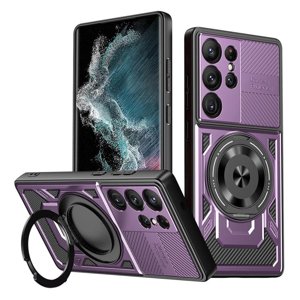 Techsuit - RuggedCam kryt pre Samsung Galaxy S22 Ultra 5G - fialový KF2353052