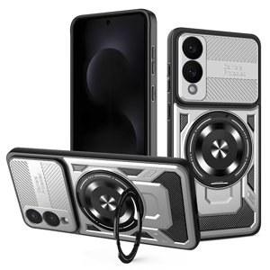 Techsuit - RuggedCam kryt pre Samsung Galaxy S25 Edge - sivý KF2353119