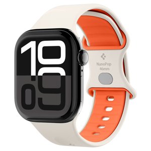 Spigen - Nano Pop remienok pre Apple Watch 1/2/3/4/5/6/7/8/9/10/SE/SE 2/Ultra/Ultra 2 (42/44/45/46/49 mm) - oranžovo-béžový (Orange Beige) KF2353365