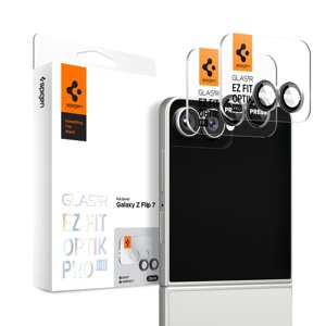 Spigen - Optik.tR EZ Fit Pro HD Camera Glass (2 pack) - Samsung Galaxy Z Flip7 - Black KF2353719