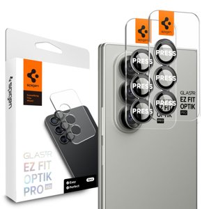 Spigen - Optik.tR EZ Fit Pro HD Camera Glass (2 pack) - Samsung Galaxy Z Fold7 - Black KF2353720