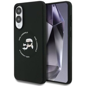 Karl Lagerfeld - Silicone Double Heads MagSafe (KLHMS25ESKCHTCK) - Samsung Galaxy S25 Edge - Black KF2353898