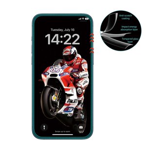 ANANK - 3D 3X Reinforced Anti-crack ochranné sklo pre iPhone 16 Pro Max - čierna KF2353989