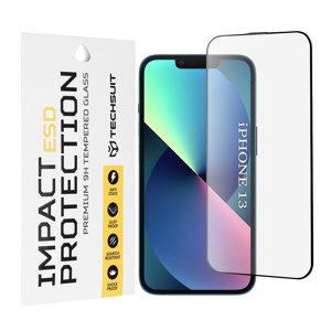 Techsuit - ESD Glass - iPhone 13 / iPhone 13 Pro / iPhone 14 - Black KF2354060