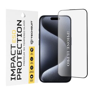 Techsuit - ESD Glass - iPhone 15 Pro - Black KF2354065