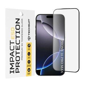 Techsuit - ESD Glass - iPhone 16 Pro Max - Black KF2354069